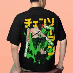 Chainsaw Man Denji Oversized Tee | Anime Apparel by Jawdrop