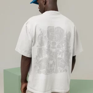 Sasuke Uchiha - The Lone Avenger White Oversized T-Shirt