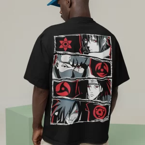 Kakashi Hatake - The Copy Ninja Black Oversized T-Shirt