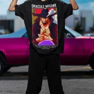 Dracule Mihawk One Piece Anime Series Oversized T Shirt