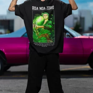 Zoro One Piece Anime Series Oversized T-Shirt