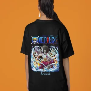 Brook Character One Piece Anime Series Oversized T-Shirt
