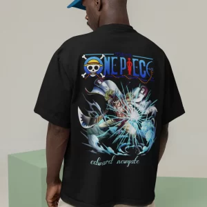 Edward New Gate One Piece Anime Series Oversized T-Shirt