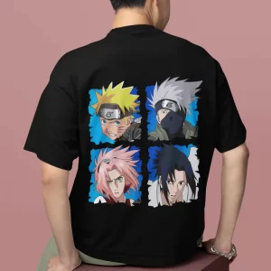 Jiraiya Oversized Black T-Shirt