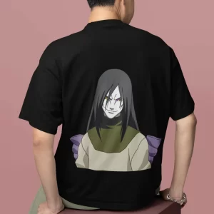 Sasuke Uchiha Oversized Black T-Shirt