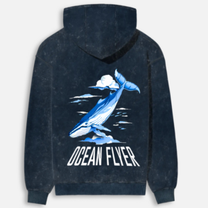 Jawdrop "Ocean Flyer" Mineral Wash Hoodie - Navy