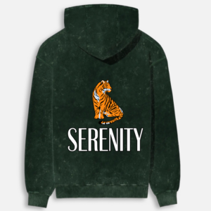 Jawdrop "Serenity" Acid Wash Hoodie - Forest Green
