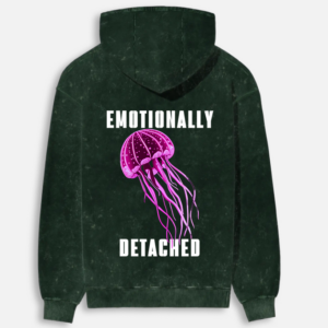 The Deep Sea Detached Acid Wash Hoodie